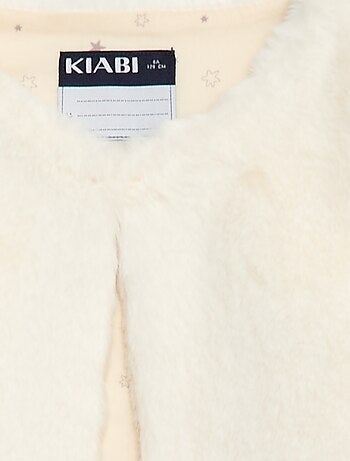 Gilet sans manches en fausse fourrure