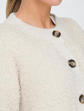 Gilet tricot col rond uni 'JDY'