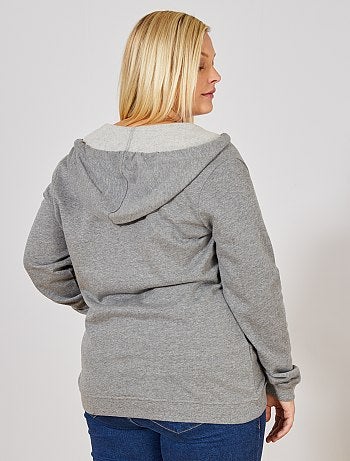 Gilet zippé avec capuche - Kiabi