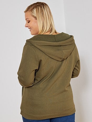 Gilet zippé avec capuche - Kiabi