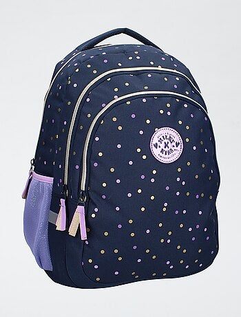 Grand sac à dos à pois