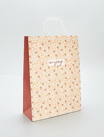 Grand sac cadeau imprimé
