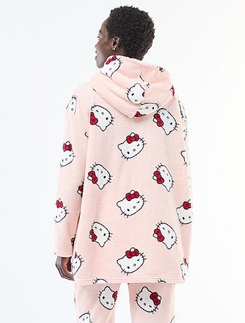 Hoodie de nuit 'Hello kitty' effet moutonné