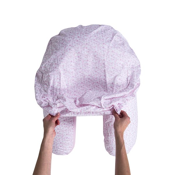 Housse Charlotte Pour Coussin D Allaitement Bebe Fille Rose Fleurs Kiabi 9 00