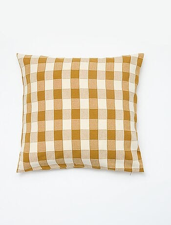 Housse de coussin à carreaux (45x45 cm) - Kiabi Home