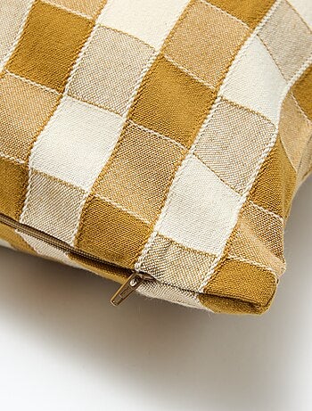 Housse de coussin à carreaux (45x45 cm) - Kiabi Home