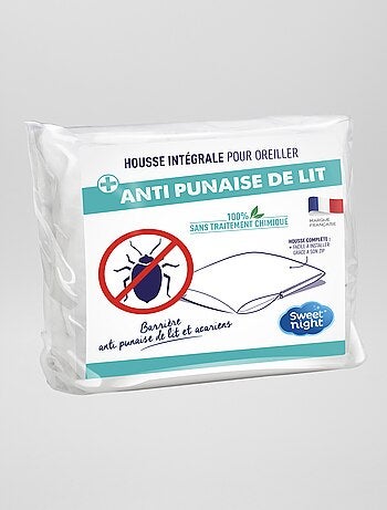 Housse pour oreiller anti punaise de lit