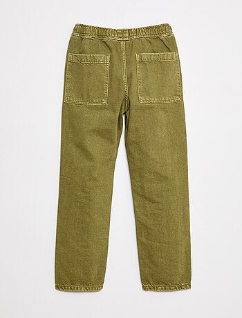 Jean à taille élastiquée