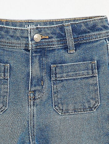 Jean coupe flare/bootcut avec poches plaquées