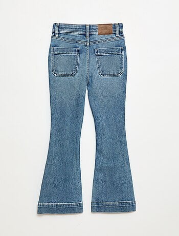 Jean coupe flare/bootcut avec poches plaquées