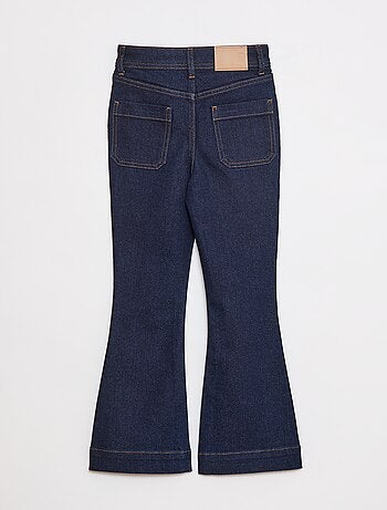 Jean coupe flare/bootcut avec poches plaquées