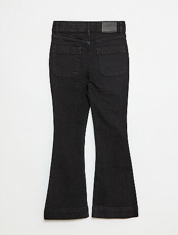 Jean coupe flare/bootcut avec poches plaquées