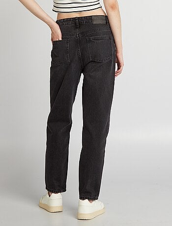 Jean droit à taille haute