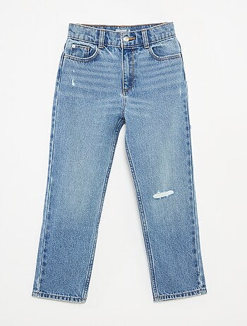 Jean droit à taille haute