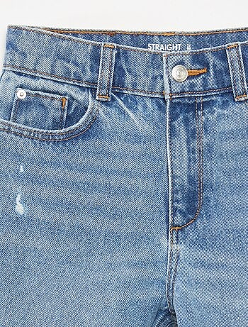 Jean droit à taille haute