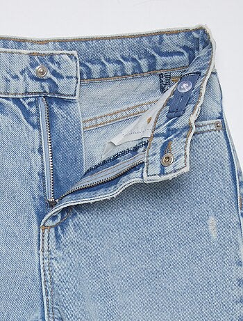 Jean droit à taille haute