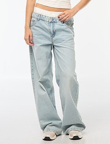 Jean effet caleçon baggy