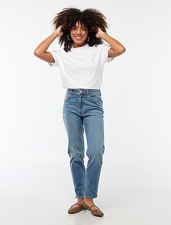 Jean mom 5 poches L34