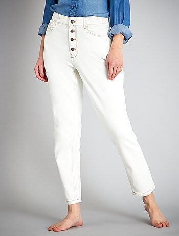 Jean mom à taille très haute - L30