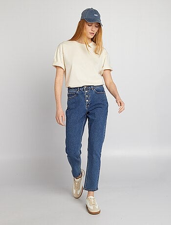 Jean mom à taille très haute - L30