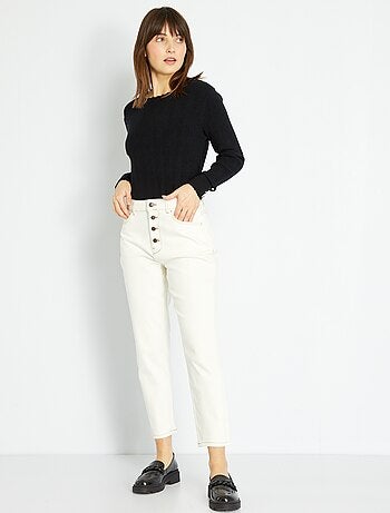Jean mom à taille très haute - L32