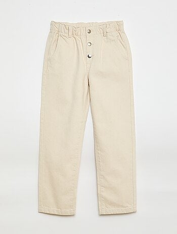 Jean mom avec poches en forme de cœur