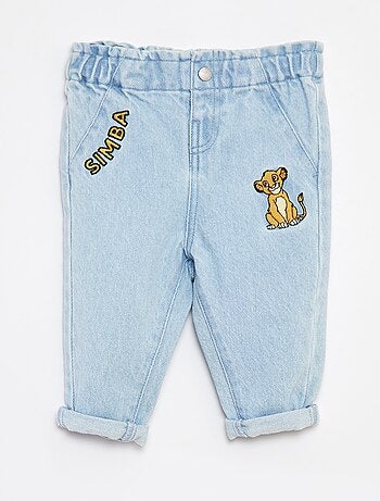 Jean paperbag 'Disney' avec revers à la base