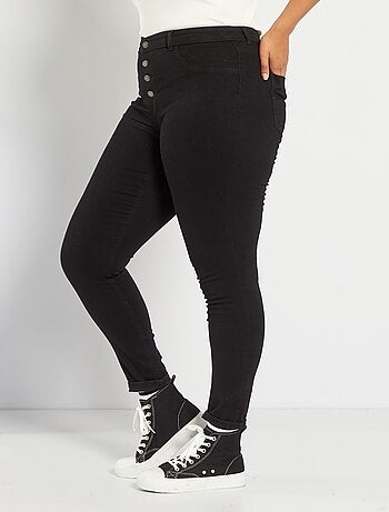 Grande taille femme - Jean skinny en denim stretch taille haute - Kiabi