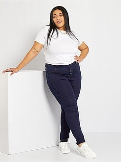 Jean skinny en denim stretch taille haute - Kiabi