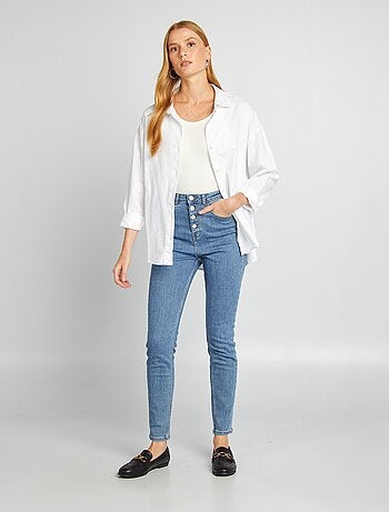 Jean skinny taille haute