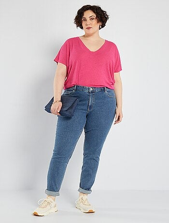 Jean slim à taille haute - L32