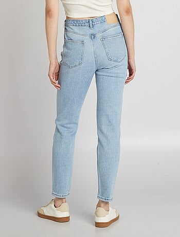 Jean slim à taille haute avec abrasions