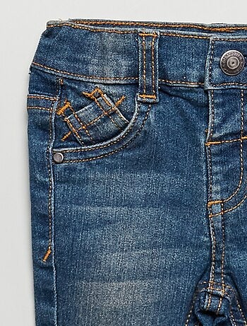 Jean slim stretch à taille ajustable