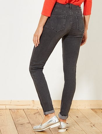 Jean slim super taille haute - Longueur US32 - Kiabi