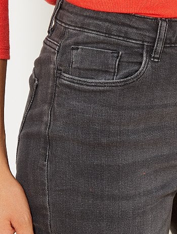Jean slim super taille haute - Longueur US32 - Kiabi