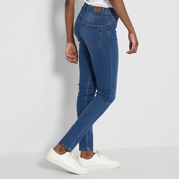 Jean slim taille haute - Longueur US 30 Femme - stone ...