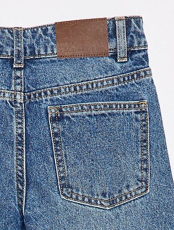 Jean straight avec broderies