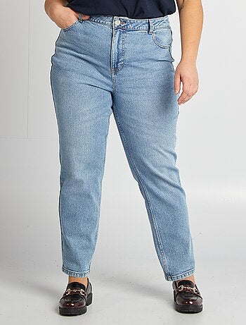 Jean straight taille haute
