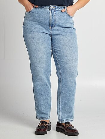 Jean straight taille haute