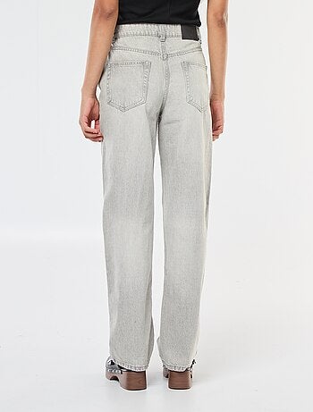 Jean straight taille haute