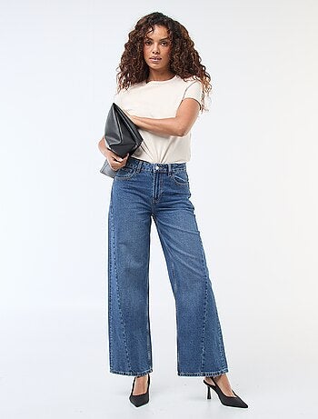 Jean taille haute coupe large / wide leg