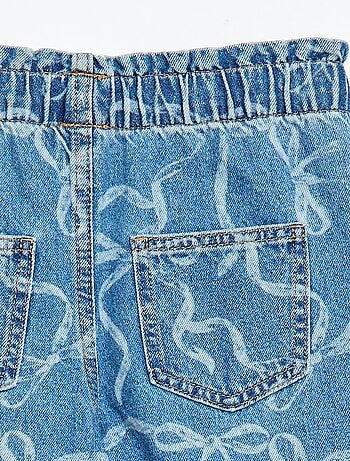 Jean wide leg imprimé fantaisie