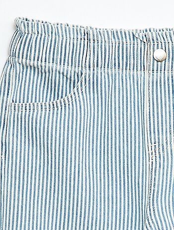 Jean wide leg imprimé fantaisie