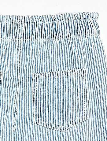 Jean wide leg imprimé fantaisie