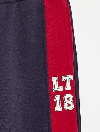 Jogging avec bandes contrastantes