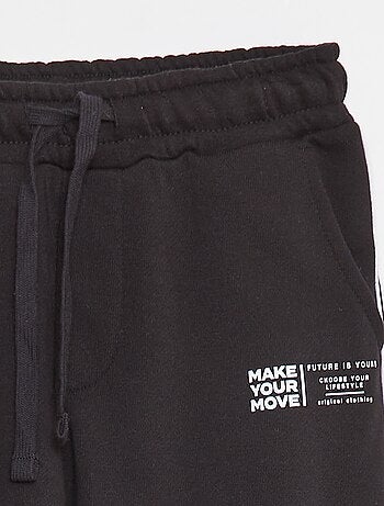 Jogging en french terry avec biais contrasté