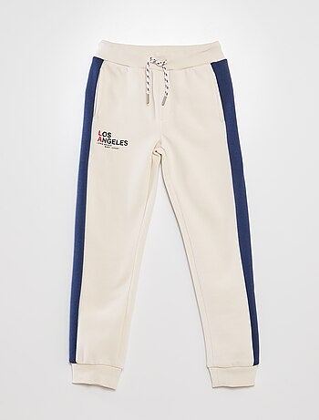 Jogging en molleton color-block