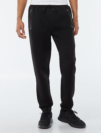 Jogging en molleton type néoprène avec poches zippées