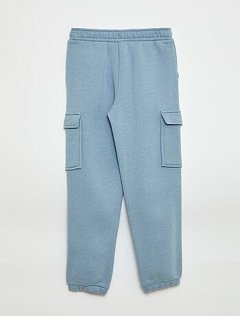 Jogging en molleton uni multi-poches