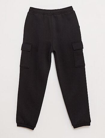 Jogging en molleton uni multi-poches
